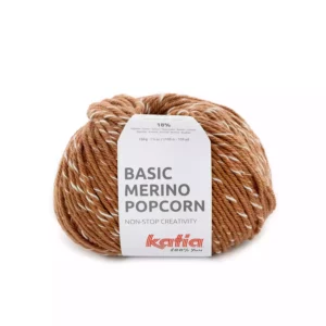 BASIC MERINO POPCORN 106-cobre/blanco