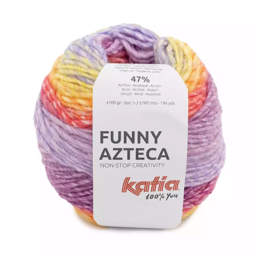 FUNNY AZTECA 201-NARANJA / LILA